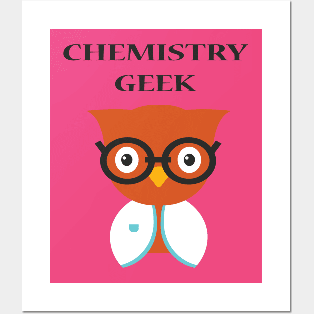 Chemistry Geek Wall Art by JevLavigne